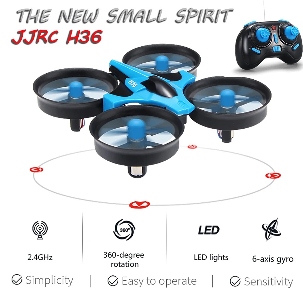 JJRC H36 Mini Drone 4ch 6-Axis - Drone Kit Tricopter 评论和价格